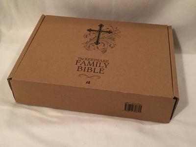 Family Bible, black, cross